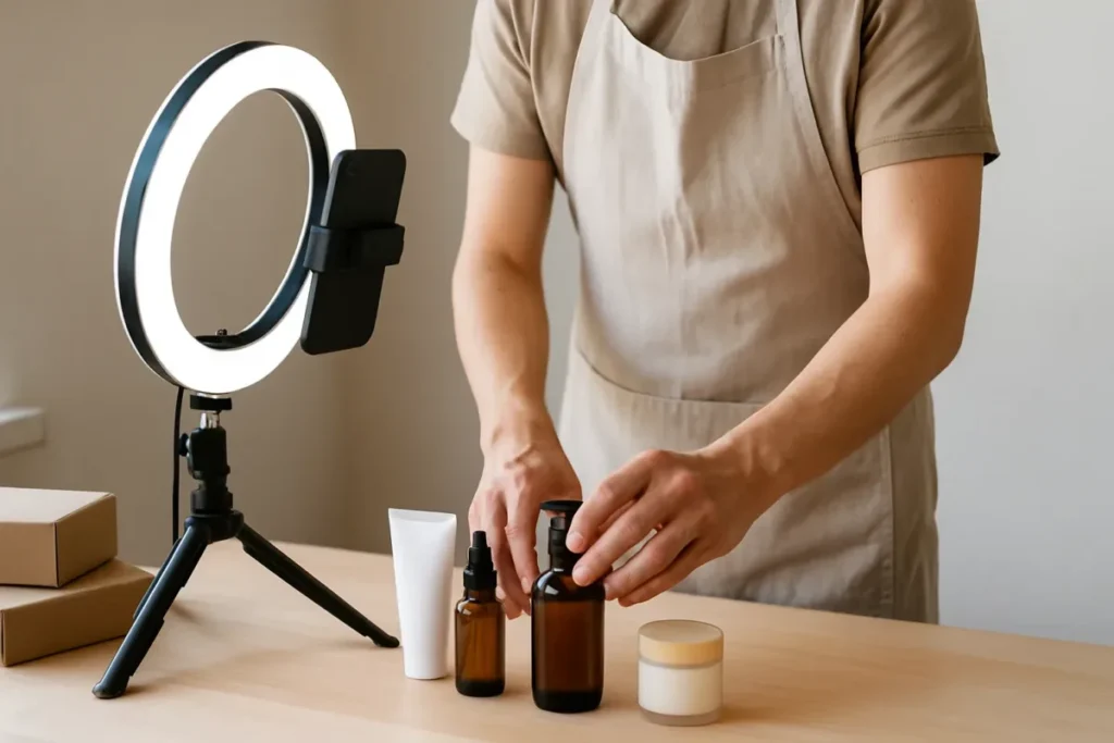 Produção de conteúdo para Reels no Instagram em pequeno negócio