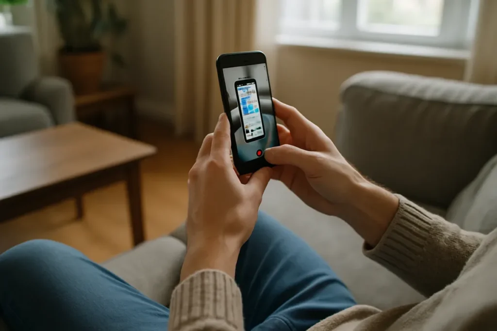 Gravação de tela do celular para salvar Reels e Stories