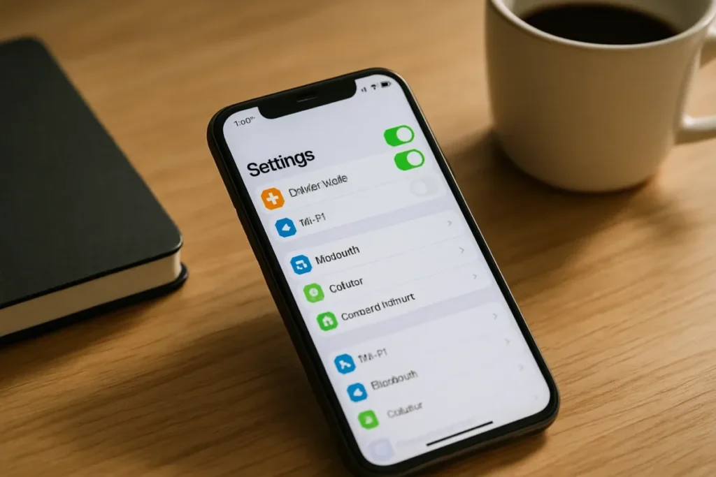 Celular com modo avião ativado para assistir stories offline