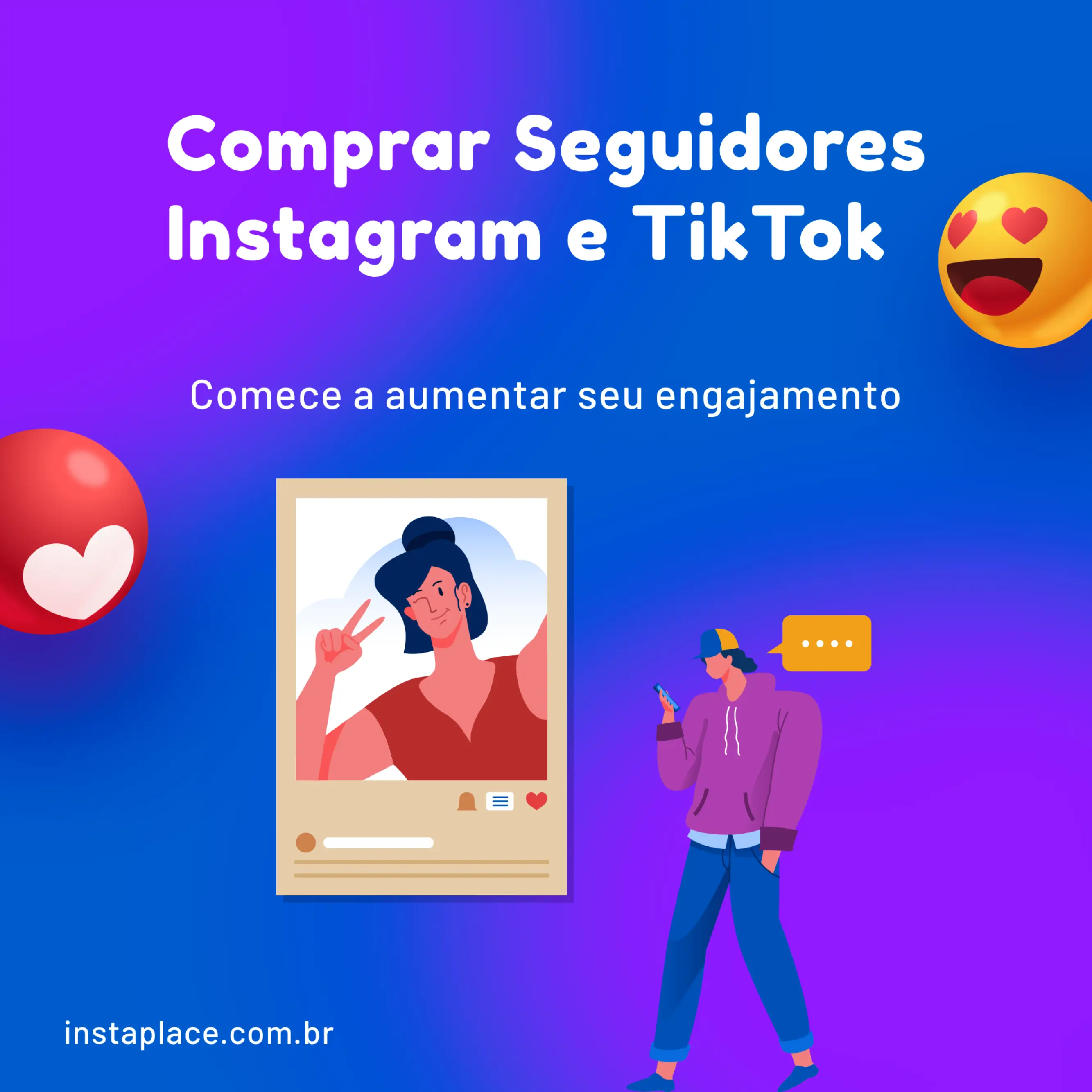 Representação do Serviço de Comprar Seguidores no Instagram